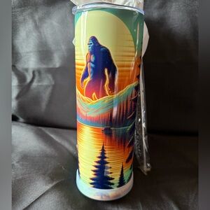 New Colorful Bigfoot 20oz Tumbler with Slid Lid Nonslip Bottom Straw and Cleaner